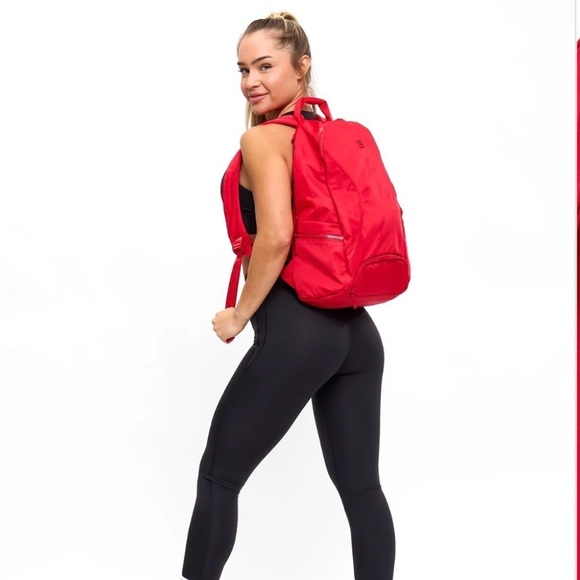Buffbunny Collection Game Changer Backpack Lipstick Red food prep slot gym bag main image 6